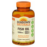 Sundown Naturals, Sundown Naturals Extra Strength Fish Oil, 1200 mg, 100 Softgels