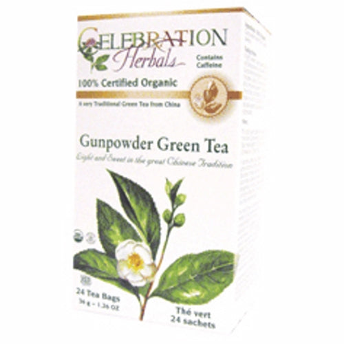 Celebration Herbals Gunpowder Green Tea - 24 bags, 1.26 oz box