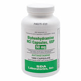 SDA Labs, Diphenhydramine HCL, 50mg, 1000 Caps