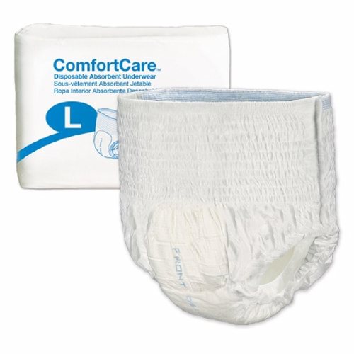 Principle Business Enterprises, Unisex Adult Absorbent Underwear  ComfortCare Pull On with Tear Away Seams Large Disposable Moderate, Count  of 25