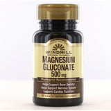 Windmill Health, Magnesium Gluconate, 500 mg, 90 Tabs