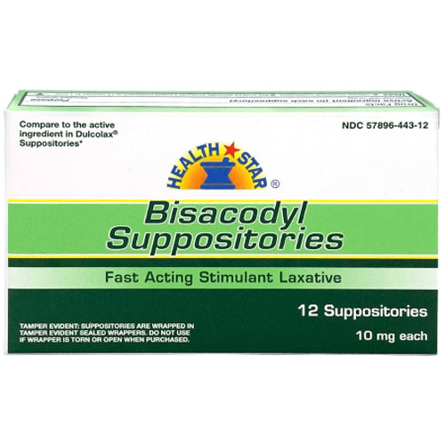 Geri Care Bisacodly 10mg Suppositories - 12 ea