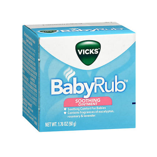 Vicks Babyrub Soothing Ointment 1.76 Oz, 50 g Soothing Comfort For
