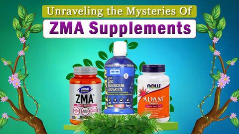 Image contains 3 ZMA supplements from Now Foods.