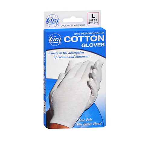 Cara, Dermatological Cotton Gloves Men, Large 1 pair
