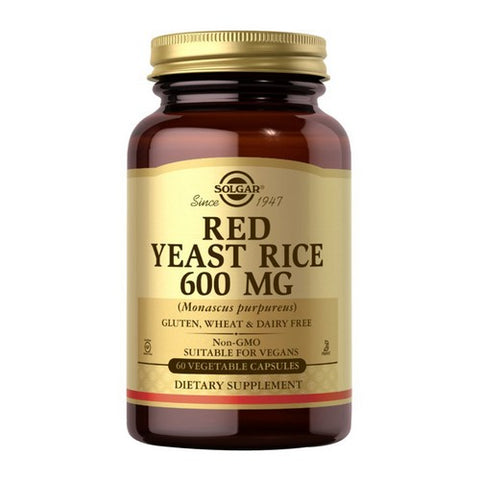 Solgar, Red Yeast Rice, 600 mg, 60 Veg Caps