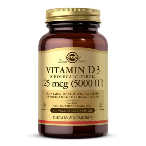 Vitamin D3 (Cholecalciferol) 120 V Caps by Solgar