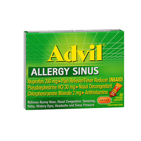 Advil, Allergy Sinus Coated, 20 Caplets
