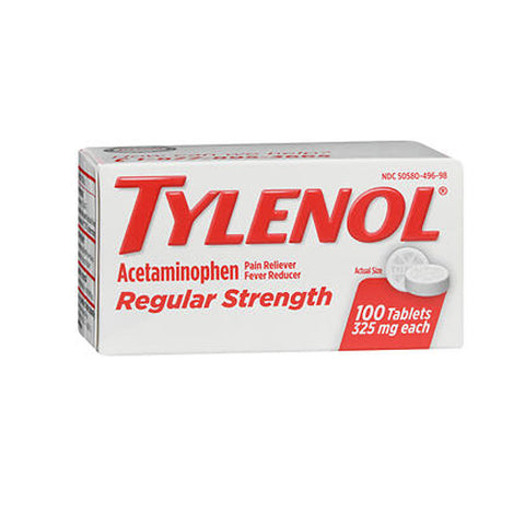 Tylenol, Regular Strength, 325 mg, Box Of 100