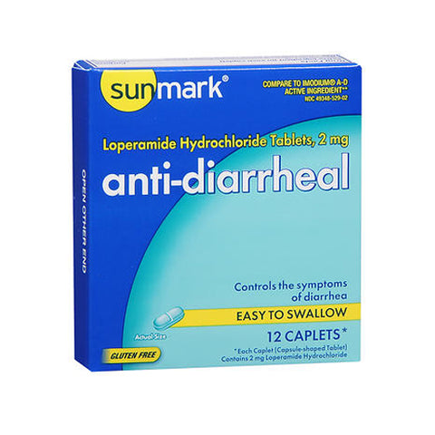 Sunmark, Anti-Diarrheal, 12 Caplets