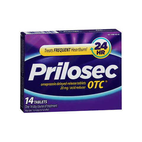 Prilosec Otc, Omeprazole Acid Reducer Tablets, 20 Mg, 14 Tabs Prilosec Otc