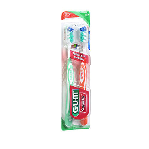 Gum, Super Tip Toothbrushes Value Pack Soft Regular, 2 each