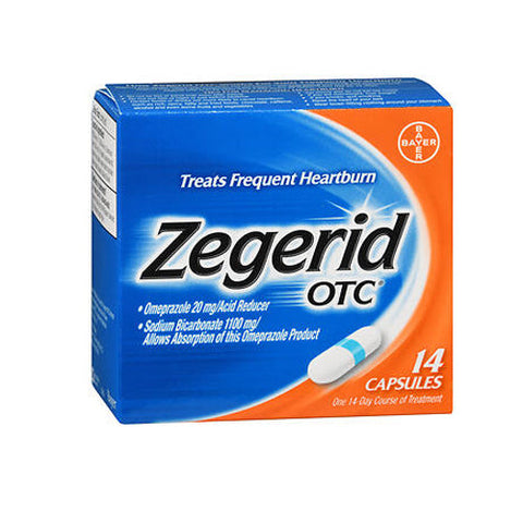 Zegerid Otc, Acid Reducer Capsules To Treat Frequent Heartburn, 14 caps Zegerid Otc