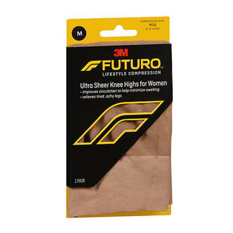 Futuro, Energizing Ultra Sheer Knee Highs For Women Mild, Medium each