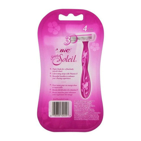 Bic, Simply Soleil Razors For Women, 4 each Bic