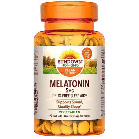 Sundown Naturals, Extra Strength Melatonin, 5 mg, 90 tabs