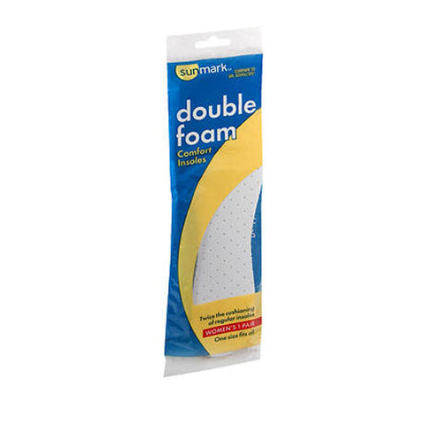 Sunmark, Double Foam Comfort Insoles Women's, 1 each Sunmark