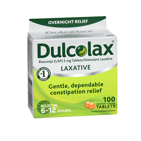 Dulcolax, Overnight Laxative, 100 Coated Tablets