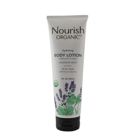 Nourish, Organic Hydrating Body Lotion Lavender Mint, 8 Oz