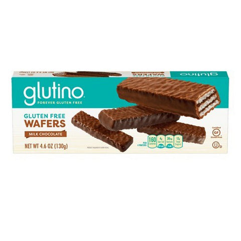 Glutino, Gluten Free Wafers Milk Chocolate, 4.6 Oz(Case Of 12)