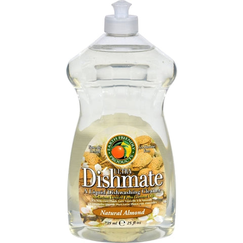 Earth Friendly, Ultra Dishmate Liquid Dishwashing Cleaner, Natural Almond 25 oz(case of 6)