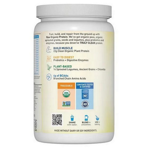 Garden of Life, Raw Organic Protein Powder Vanilla, Vanilla 631 g