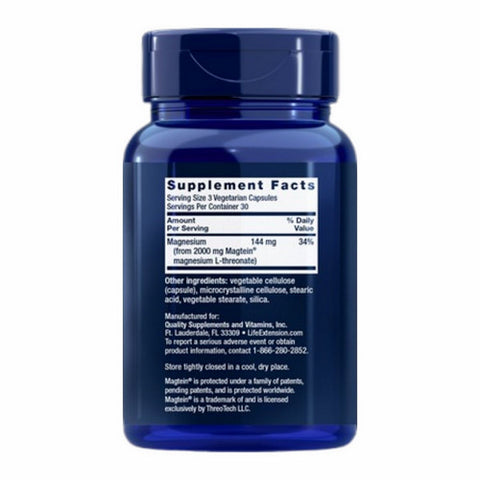 Life Extension, Neuro-Mag Magnesium L-Threonate, 90 Vcaps