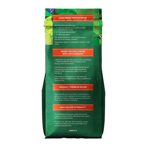 Life Extension, Rainforest Blend Decaf Ground Coffee, 12 oz Life Extension