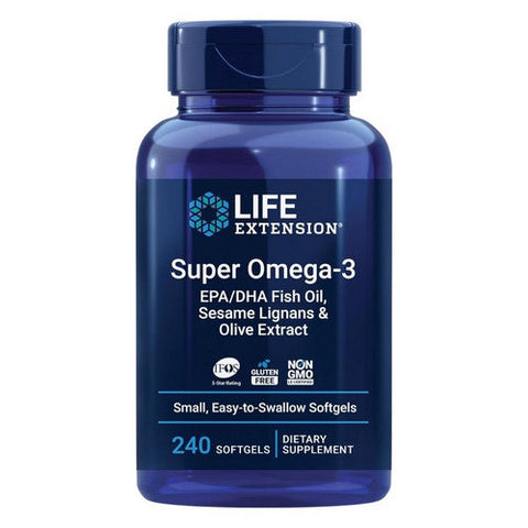Life Extension, Super Omega-3 Epa Dha Fish Oil, 240 Softgels Life Extension