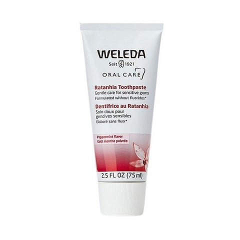 Weleda, Oral Care Ratanhia Toothpaste Peppermint Flavor, 2.5 Oz