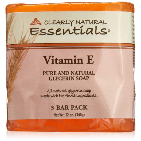 Clearly Natural, Glycerine Bar Soaps, Vitamin E 3 bars Clearly Natural