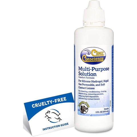 Clear Conscience, Multi-Purpose Solution For Contact Lenses Liquid, 3 fl oz