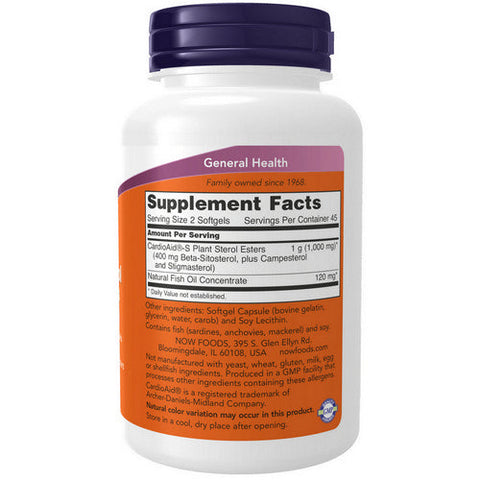 Now Foods, Beta-Sitosterol Plant Sterols, 90 SOFTGELS Now Foods