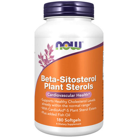 Now Foods, Beta-Sitosterol Plant Sterols, 180 SOFTGELS Now Foods
