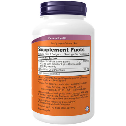 Now Foods, Beta-Sitosterol Plant Sterols, 180 SOFTGELS