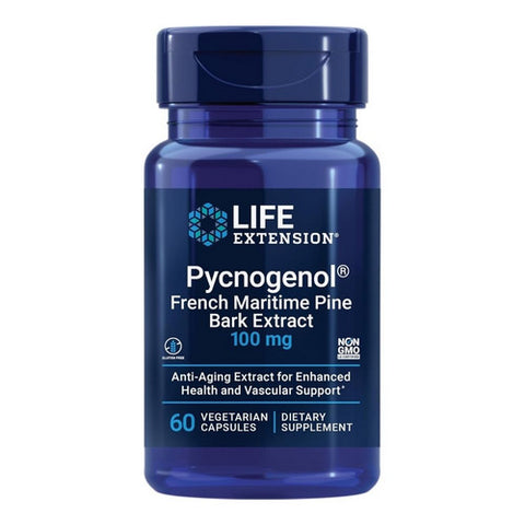 Life Extension, Pycnogenol French Maritime Pine Bark Extract, 100 mg, 60 VEG CAPS