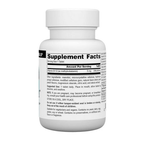 Source Naturals, Methylcobalamin Fast Melt, 30 TABS