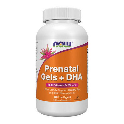 Now Foods, Prenatal Gels + DHA, 180 Softgels Now Foods
