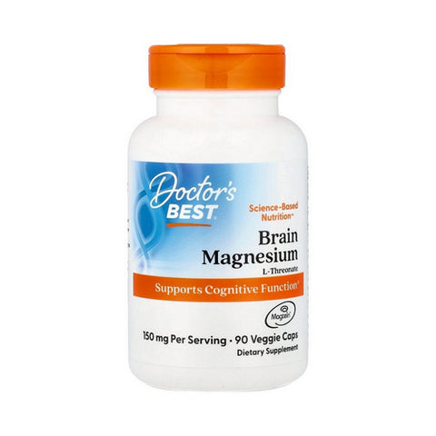 Doctors Best, Brain Magnesium with Magtein, 50 mg, 90 Veggie Caps