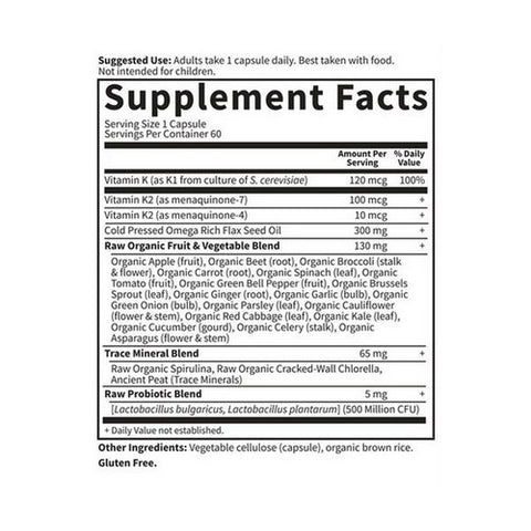 Garden of Life, Vitamin code, Raw K-Complex 60 vcaps