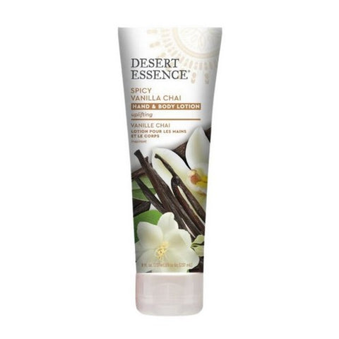 Desert Essence, Spicy Vanilla Chai Hand & Body Lotion, 8 Oz