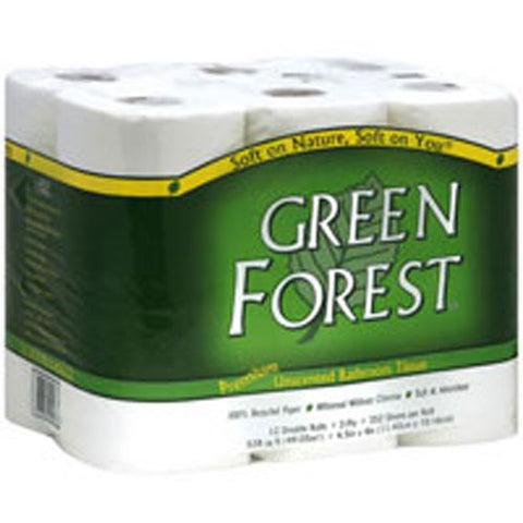 Green Forest, Bathroom Tissue, 12X352, 1 Count (12 Rolls)(Case Of 4)