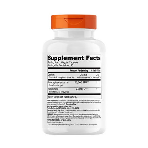 Doctors Best, Natto-Serra, 90 Veggie Caps