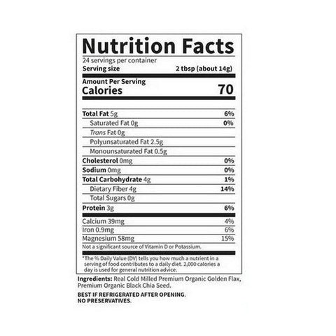 Garden of Life, Raw Organics Flaxseed And Chia Blend, 12 Oz Garden of Life