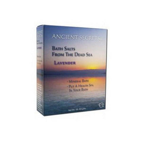 Ancient Secrets, Dead Sea Bath Salt, Lavender 1 Lb Ancient Secrets