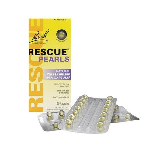 Bach, Rescue Pearls Natural Stress Relief, 28 Caps Bach