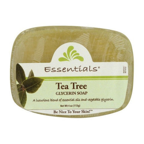 Clearly Natural, Essentials Glycerin Bar Soap Tea Tree, Tea Tree 4 oz Clearly Natural