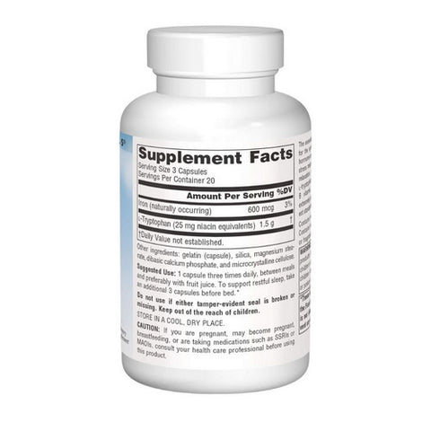 Source Naturals, Serene Science Label L-Tryptophan, 500mg, 60 Caps