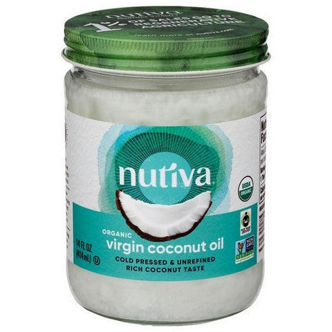 Nutiva, Organic Extra Virgin Coconut Oil, 14 Oz Nutiva
