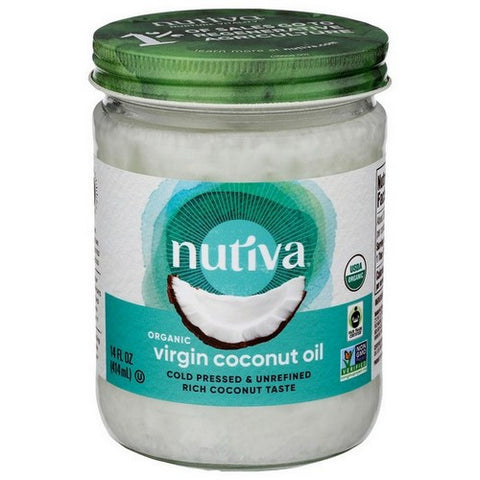 Nutiva, Organic Extra Virgin Coconut Oil, 14 Oz